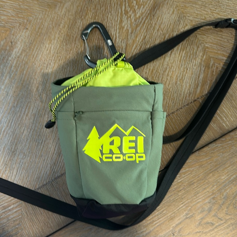 REI Green and Yellow Chalk Bag